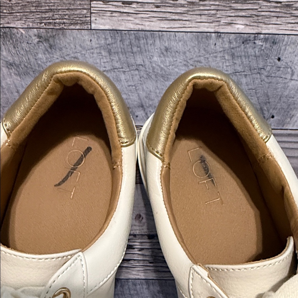 NWOB! Loft Classic White Women's Sneakers - Picture 4 of 8